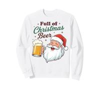 Full of Christmas Beer Santa Funny Holiday Vibes Beer Lover Sudadera