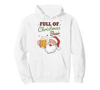 Full of Christmas Beer Santa Funny Holiday Vibes Beer Lover Sudadera con Capucha