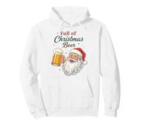 Full of Christmas Beer Santa Funny Holiday Vibes Beer Lover Sudadera con Capucha