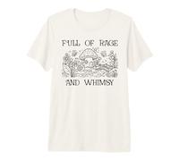Full of Rage and Whimsy Boho Cottagecore Mushroom Whimsical Camiseta Premium