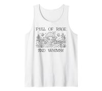 Full of Rage and Whimsy Boho Cottagecore Mushroom Whimsical Camiseta sin Mangas