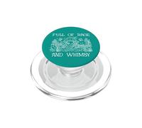 Full of Rage and Whimsy Boho Cottagecore Mushroom Whimsical PopSockets PopGrip para MagSafe