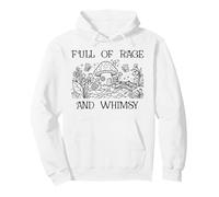 Full of Rage and Whimsy Boho Cottagecore Mushroom Whimsical Sudadera con Capucha