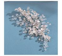 Full Rhinestones Bride Hair Styling Hairclips Sweet White Flower Jewelry with Duckbill for Bridesmaid Wedding Banquet Party