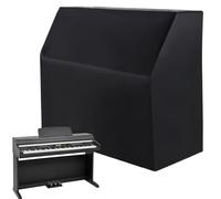 Full Size Piano Cover - Waterproof Protective Black Cover, Full-Cover Dust Shield, Durable Piano Protection | Includes Storage Bag Fits Most Standard Upright Pianos Home Studio Music Room Use