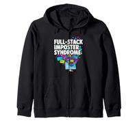 Full-Stack Imposter Syndrome Funny Developer Coding Sudadera con Capucha