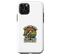 Full Time Dad Part Time Hooker Funny Fishing Retro Carcasa para iPhone 11 Pro