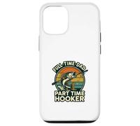 Full Time Dad Part Time Hooker Funny Fishing Retro Carcasa para iPhone 12/12 Pro