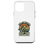 Full Time Dad Part Time Hooker Funny Fishing Retro Carcasa para iPhone 12 Mini