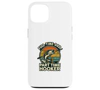 Full Time Dad Part Time Hooker Funny Fishing Retro Carcasa para iPhone 13
