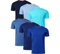 FULL TIME SPORTS Camisetas Manga Corta Hombre 6X Tshirt FTS-634-BLUES-1-XXL