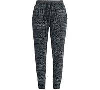 Full Volume by EMP Mujer Pantalón harén Blanco y Negro L