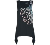 Full Volume by EMP Mujer Top Negro con Estampado de Mandala S