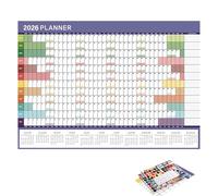 Full Year Wall Calendar, Funny Reusable Management Organizer Planner, 2026 Monthly Wall Calendar For Teacher Offices School Classroom Work Dorm Class Kids Desk Kitchen