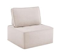 fullarrive Sillón pequeño con módulo de cubo beige, sofá de salón, sofá esquinero, 81 cm³, diseño creativo de bloques de construcción, estructura de madera contrachapada, adecuada para todos los