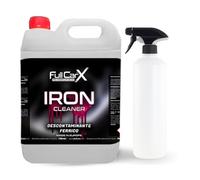 FULLCARX Iron Cleaner 5 Litros Limpia Llantas Coche Descontaminante Férrico PH Neutro Sin Ácidos, Limpieza Sin Frotar, Apto para Llantas Aluminio Cromadas Moto, Producto Limpieza Detailing Profesional