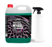 FULLCARX Total Wheel Cleaner 5 Litros Limpia Llantas y Neumáticos Coche, Potente y Eficaz Alta Sustancia Activa, Limpiador Desengrasante Acabado Coating Brillo, Producto Limpieza Detailing Profesional
