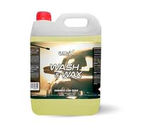 FULLCARX Wash & Wax 5 Litros Champú con Cera Carnauba Concentrado Espuma Activa, Lavado Coche Alto Brillo Exterior, Jabón Limpiador 2 en 1 Limpia y Abrillanta, Producto Limpieza Detailing Profesional