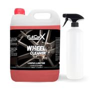 FULLCARX Wheel Cleaner 5 Litros Limpia Llantas Coche, Potente y Eficaz, Alto Porcentaje Sustancia Activa, Limpiador Desengrasante, Acabado Coating Brillo, Producto Limpieza Detailing Profesional