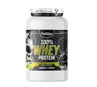 FullGas Concentrado de Proteína de Suero | Sabor Cookies & Cream | 900g | 100% Whey Protein Concentrate | Incluye Dosificador | Vegetariano y Sin Gluten