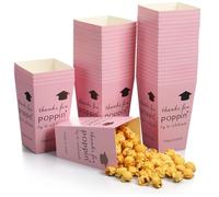 Fullhawl 50 cajas de palomitas de maíz para fiesta de graduación de clase 2026, contenedores de papel de 6 pulgadas, cajas de palomitas de maíz, bolsas de bocadillos de galletas para regalos de fiesta