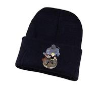 Fullmet-al Alchemi-st Gorra Invierno Hombre, Gorro Tejido Ultra Suave y Cómodo, Gorro Grueso y Térmica, para Bicicleta, Impresión(Black7)