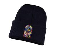 Fullmet-al Alchemi-st Gorra Invierno Hombre, Gorro Tejido Ultra Suave y Cómodo, Gorro Grueso y Térmica, para Bicicleta, Visera(Black8)