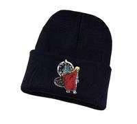 Fullmet-al Alchemi-st Gorra Invierno Hombre, Gorro Tejido Ultra Suave y Cómodo, Gorro Grueso y Térmica, para Bicicleta, Impresión(Black3)