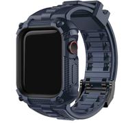 Fullmosa Compatble con Correa Apple Watch 44mm 45mm Resistente TPU con Funda de Parachoque y Protector de Pantalla,Compatible con Apple Watch SE3/2/1 Series 9/8/7/6/5/4,45mm Azul