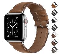 Fullmosa Correa Apple Watch 40mm 42mm（Series 11 10） 41mm 38mm de Cuero Vintage Para Hombres Y Mujeres,Pulsera de Piel Real de Grano Superior para iWatch Se Ultra 3/2/1 Serie 11/10/9/8/7/6/5/4/3/2/1