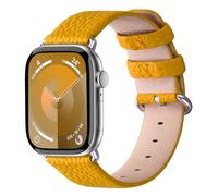 Fullmosa Correa de Reloj Compatible con Correa Apple Watch 38mm 40mm 41mm 42mm 44mm 45mm, Correas de Repuesto de Cuero Genuino Compatible con iWatch 9/8/7/6/SE/5/4/3/2/1, para Hombres Mujeres