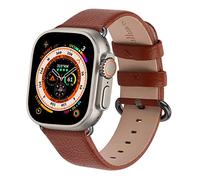 Fullmosa Correa de Reloj Compatible con Correa Apple Watch 38mm 40mm 41mm 42mm 44mm 45mm, Correas de Repuesto de Cuero Genuino Compatible con iWatch 9/8/7/6/SE/5/4/3/2/1, para Hombres Mujeres