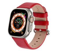 Fullmosa Correa de Reloj Compatible con Correa Apple Watch 38mm 40mm 41mm 42mm 44mm 45mm, Correas de Repuesto de Cuero Genuino Compatible con iWatch 9/8/7/6/SE/5/4/3/2/1, para Hombres Mujeres