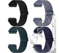 Fullmosa Correa de reloj de nailon resistente al agua, 20 mm, 22 mm, con cierre rápido para relojes inteligentes y relojes clásicos, pulseras deportivas elásticas transpirables para hombre y mujer