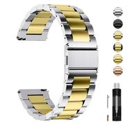 Fullmosa Correa de Reloj Para 22mm 20mm 18mm 23mm 21mm 24mm 16mm 19mm,Correa Metal Liberación Rápida,Pulsera Reloj de Acero Inoxidable para Hombres y Mujeres