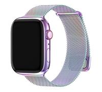 Fullmosa Correa Magnética Compatible con Apple Watch 46mm 45mm 44mm 42mm,Pulseras de Repuesto de Acero Inoxidable Milanese Loop para iWatch Series 11 10 9 8 7 6 5 4 3 2 1 Ultra SE3/2/1,MultiColor