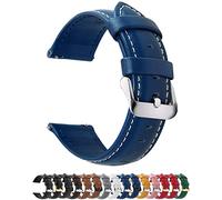 Fullmosa Correa Reloj 22mm, Correa de Cuero Vintage Reemplazo Compatible con Garmin Forerunner 255/265,Samsung Gear S3 Classic/Frontier/Galaxy Watch 46mm