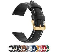 Fullmosa Correa Reloj 22mm, Correa de Cuero Vintage Reemplazo Compatible con Garmin Forerunner 255/265,Samsung Gear S3 Classic/Frontier/Galaxy Watch 46mm
