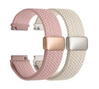 Fullmosa Correas de reloj magnéticas trenzadas - 18 mm, 20 mm, 22 mm, correa de repuesto de liberación rápida, nailon elástico compatible con relojes tradicionales y inteligentes para hombres y