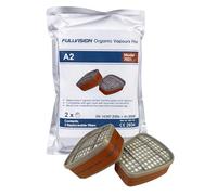 FullVision Filtro A2 para respirador, compatible con la serie 3M 6000/7000, protección contra gases orgánicos y vapores, conector de bayoneta