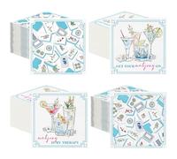 Fulmoon 200 servilletas de papel Mahjong, servilletas de cóctel desechables para invitados, toalla de mano decorativa para fiesta de cumpleaños, reuniones, juegos, noche, despedidas de soltera