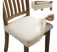 Fuloon Fundas para Sillas, Pack de 4 Fundas Sillas Comedor,Fundas Protectoras para Sillas Elasticas,Funda Asiento Silla Desmontables Lavables