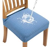 Fuloon Fundas para Sillas, Pack de 4 Fundas Sillas Comedor Impermeable,Fundas Protectoras para Sillas Elasticas,Funda Asiento Silla Desmontables Lavables