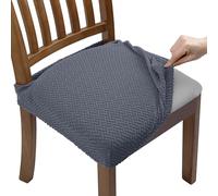 Fuloon Fundas Sillas Comedor, Fundas Sillas Ajustables,Pack de 6 Fundas Protectoras para Sillas Elasticas,Funda Asiento Silla Lavables para Comedor