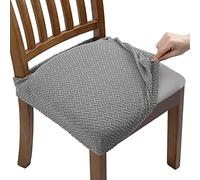 Fuloon Fundas Sillas Comedor, Fundas Sillas Ajustables,Pack de 6 Fundas Protectoras para Sillas Elasticas,Funda Asiento Silla Lavables para Comedor