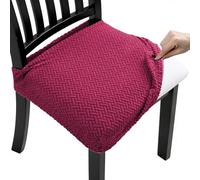 Fuloon Fundas Sillas Comedor, Fundas Sillas Ajustables,Pack de 6 Fundas Protectoras para Sillas Elasticas,Funda Asiento Silla Lavables para Comedor