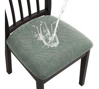 Fuloon Fundas Sillas, Pack de 6 Fundas Sillas Ajustables Impermeable,Fundas para Sillas de Comedor Fácil de Instalar Super Suave Lavables