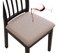 Fuloon Fundas Sillas, Pack de 6 Fundas Sillas Ajustables Impermeable,Fundas para Sillas de Comedor Fácil de Instalar Super Suave Lavables