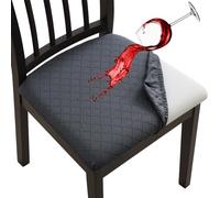 Fuloon Fundas Sillas, Pack de 6 Fundas Sillas Ajustables Impermeable,Fundas para Sillas de Comedor Fácil de Instalar Super Suave Lavables