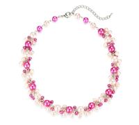 FULU AUTUMN - Collar de gargantilla con perlas para mujer, gran fantasía, diseño de choker para boda, regalo de mamá, normale, Nácar, Sin gema